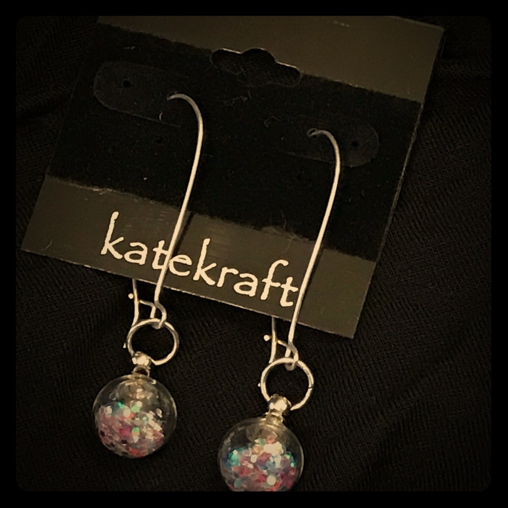 Glitterball earrings 2”
